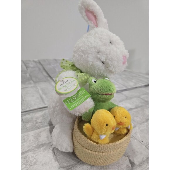 Vintage Hallmark Spring Quartet‎ Easter Animated Plush Rabbit Chicks Frog VIDEO - Picture 3 of 11